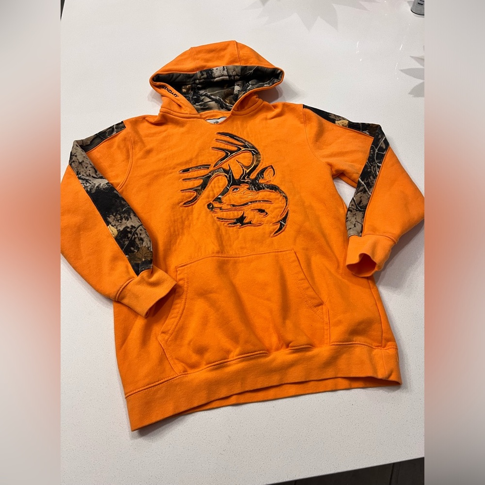 Legendary Whitetails Big‎ Kids Camo Outfitter Hoodie Size Large 14/16